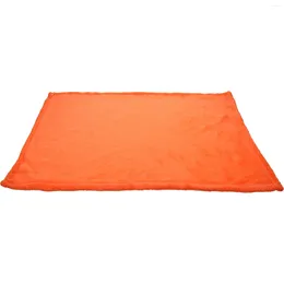 Blankets Gorgeous Flannel Fleece Pet Blanket Cozy Towel Solid Color Blanket(Orange)