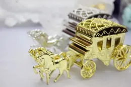 Cinderella Carriage 100st favoritlådor Candy Box Casamento Wedding Favors and Gifts Event Party Supplies FY8660 0313 S