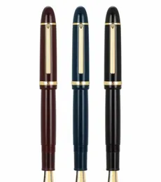 نافورة أقلام Jinhao X159 أكريليك النافورة السوداء القلم مقطع المعادن ممتدة نيب نيب F 05mm 2209274997179