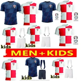 2024 2025 Croacia Modric World Cup Soccer Jerseys Brekalo National Team Mandzukic Perisic Kalinic Football Shird Kovacic Rakitic Kramaric Men Kid Kit Uniorms