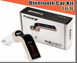 CAR Wireless Bluetooth MP3 FM Sändare Modulator 21A Car Charger Wireless Kit Support Hands G7 med USB Car Charger med 6896036