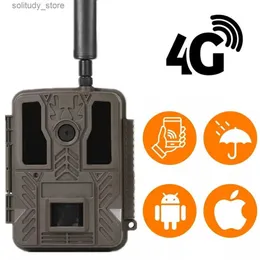 Hunting Trail Cameras 4G LTE cellular photo card waterproof night vision hunting trail camera with application controlled reconnaissance camera Q240321