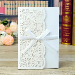 Hollow Fashion Flower Invitations Card Wedding Engagement Graduation Party Invite Favor Supplies Gift Greeting Holiday Birthday Thank You Cards