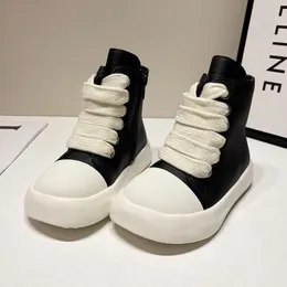 Sneakers Buty dla dzieci chłopcy wysokie najlepsze dzieci pu skóra 230906