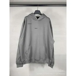 Hoodies 23ss الخريف/الشتاء الجديد Edition B رسالة عائلية مطرزة أزياء شارع هاي ستريت فضفاضة الرجال والسيدات مقنعين