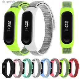 شاهد حزام نايلون من أجل Xiaomi Mi Band 4 3 سوار قابلة للاستبدال Mi Band4 Band3 Sports Wristband Bracelet tremable for Xiomi Miband 3 4 Y240321