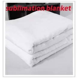 Nuova coperta all'ingrosso sublimazione calore trasferimento in bianco stampa scialle avvolgere flanella divano letto coperte da tiro 120 * 150 cm nave libera Bes121 et ets