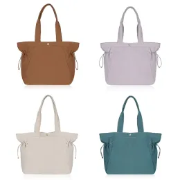 Lu Nylon Side Cinch Luxurys Designer Bag Bag Bag Shopper Handbag Womens Travel折りたたみ折りたたむ