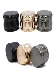 Drum type Zinc alloy fourlayer Dia 63mm Tobacco Herbal Grinder Spice Crusher from factory direct DHL Zinc alloy fourlay1377346