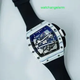 RM Watch Swiss Watch Taktik Saat RM61-01 Makine Beyaz NTPT Lüks Kronograf Zamanı Değiştirildi