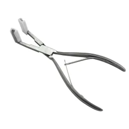 Alicate 1 peça de 7 polegadas, alicate de aço inoxidável prateado para fita de extensão de cabelo, alicate de vedação, queratina, ferramentas de extensão de cabelo