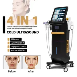 High Intensiy Foused Ultrasound 12D hifu rf microneedle ice hammer 4-in-1 anti-aging, anti-wrinkle and stretch mark removal