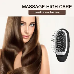 Irons Portable Ionic Hairbrush Electric Negative Jones Hårkam Högkvalitativ DETAGLING Minska håravfall Styling Tool Barber Accessori