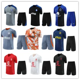 23 24 25 AC soccer jerseys MILAN tracksuit GIROUD KESSIE TONALI REBIC 2023 2024 milans training suit inter short sleeves Sportswear