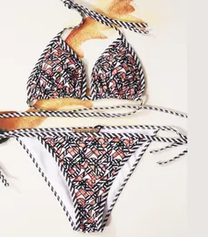 Tasarımcı Bikini Mayo Kadınları Yüzme Kızları Mayo Plajı Seksi Bikini Kadınlar Moda Sededation Lüks Yular Mayo Tek Parça Set