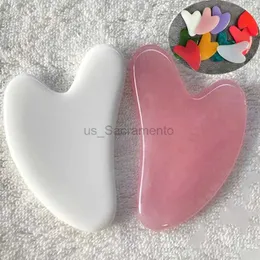 Massaggiatore viso Guasha resina per massaggio viso Cera d'api Gua Sha tavola di giada simulata Acuppoint strumento per massaggio spa per la cura degli occhi visione del massaggio 240321