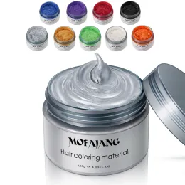 ツールmofajang hair color wax dye一時的なファッションonetime molding paste 9 colorsstylingモデリング