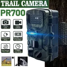 Jaktspårkameror Hunting Camera 16MP 1080p Pir Infrared Night Vision Wild Trail Camera Waterproof IP54 Wild Animal Monitoring Trap Tracking Camera Q240321