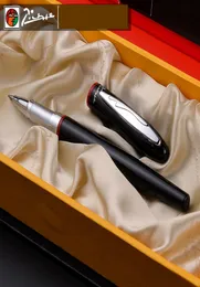 907 Smooth Black and Red Rollerball Pen with Silver Clip High Quality Metal Ball Point Pennor With Original Case Present Pen Set1482757