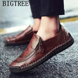 Casual Shoes Genuine Leather Men Loafers Fashion Summer Plus Size Luxury Driving Mens Designer Ayakkabi Erkek