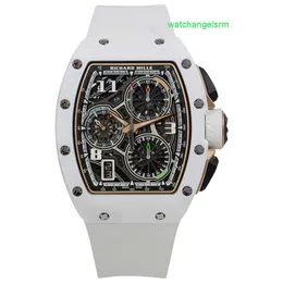 Crystal Automatic Wrist Watch RM Wristwatch RM72-01 Automatisk lindande livsstil Flyback Chronography RM72-01