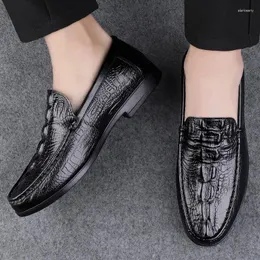 Casual Shoes Warm Winter Mens Loafers Genuine Leather Male Lightweight Men's Boat Handmade Soft Slip-On Driving