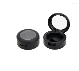 Garrafas de armazenamento 500 peças 26mm preto maquiagem blush compacto estojo vazio cosméticos batom embalagem recipientes sombra/sobrancelha caixas de pó