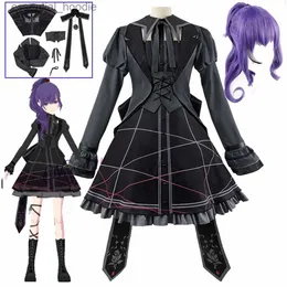 Cosplay Anime Costumes Sekai Kolorowa scena rola odgrywanie Asahina mafiyu Maid Lolita Dress Black Mundur Role odgrywać WIGC24321