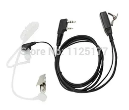 Hela2 Pin Air Tube Earphone Earpiece med PTT -knapp för walkie talkie Baofeng UV5R UV5RA UVB5 BF888S WOUXUN QUANSHENG4651860