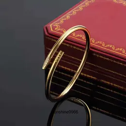 Bangle Brand Classic Nail Bracelet عالي الجودة 316L سوار Titanium Steel للنساء للنساء الموضة زوجين مصممين هدية المجوهرات هدية