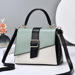 Shoulder Bags The Latest Small Bag Women's 2024 Elegant Fashion Luxury One-shoulder Messenger Simple Contrast Color Handbag