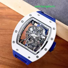 RM Watch Swiss Watch Taktik Saat RM055 Serisi RM055 Beyaz Seramik Japon