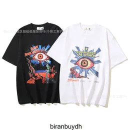 Maglietta di alta qualità House of Errors Truth Eye Distressed 3d Stampato Occhi Maniche corte T-shirt ampia per uomo e donna Moda