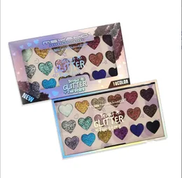 Eye Shadow Beauty Glitter Formes Palette Eyeshadow 15 Färger Extremt Tiny Heart and Round Makeup Drop Delivery Health Eyes DHNYC