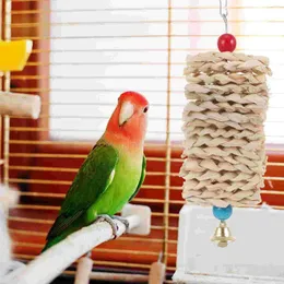 Inne zaopatrzenie ptaków anty-scratch Parakeet Biting Toy ząb ząbkowania łagodna papuga huśtawka