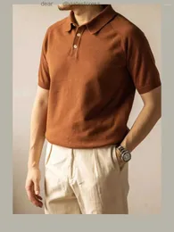 Мужские футболки 2024 Летняя уличная одежда Ретро Повседневная мода Трикотажные футболки Slim Fit Рубашка с коротким рукавом Разноцветная верхняя одежда Футболка