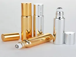 5ml 10ml rolo em garrafa de vidro recarregável frascos de perfume de óleo essencial portátil vazio recipientes cosméticos garrafa5266098