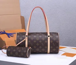 Designer Bag Papillon Denim Baguette Combo Bag Pudowcase mode axelväskor med små underarmens kroppspaket tote väska M46830
