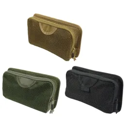 Väskor Taktisk ryggsäckväska Insert Modular Organizer Hook Fasteners Mesh Pocket Utility Admin Pouch Hunting Nylon Dragkedja Stängning Ny