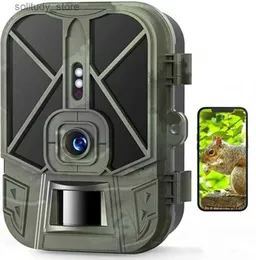 Камеры для охотничьих троп, уличная охотничья камера с траекторией 50 МП, 4K и литиевой батареей емкостью 10000 мАч, фотографии ночного видения, игровая камера-ловушка для наблюдения за дикой природой Q240321