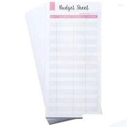 Gift Wrap Gift Wrap 90 Pcs Expense Budget Sheets Bill Organizer For A6 Binder Cash Envelope Trackers Budgeting Planner Drop Delivery ZZ