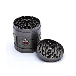 Herb Grinder Latest Diamond Skl Head Grinders Smoking Tool 6M 4 Layers Metal Zinc Alloy Tabacco Crusher Abrader Drop Delivery Home Gar Ottfp