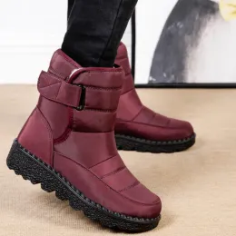 Boots Warm Snow Boots for Women Winter Waterproof Round Toe Flats Casual Comfortable Hiking Platform Shoes Botas De Neve Feminina