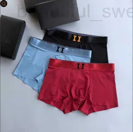 Cuecas designer 3 pçs / lote Mens Underwear Designer Boxer Algodão Orgânico Shorts Modal Sexy Gay Masculino Boxers Respirável Nova Malha Homem Tamanho L-4XL 4AMB