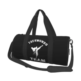 Torby Taekwondo Team Martial Art Gym Bag Sport Cool Training Bags Men Men Custom Duże retro fitness torebki wodoodporne torebki