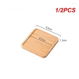 Liquid Soap Dispenser 1/2PCS Bottle Tray Environmentally Friendly Oval Rectangular And Trays Bamboo Bathroom Storage Cup Holder