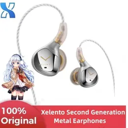 Cep Telefonu Kulaklıklar Xelento İkinci Nesil Metal IEM Orijinal Kulaklık Hifi Gürültü Azaltma İzleme Tesla Sürücüsü MMCX Eklenti Kulaklık T9IE IE900 Q240321