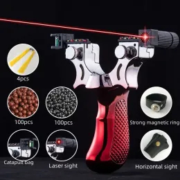 Ferramentas de alta potência laser estilingue alta precisão caça ao ar livre resina estilingue portátil tiro brinquedo jogo acessórios