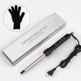 Irons 9mm LCD Curling Iron Ceramic Curling Wand Thin Ceramic Curling Wand Roller Beauty Salon Hair Curler Styling Tools