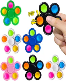 giocattolo Etrue Push Up It s Spinner Simple Spinners it Finger Spinning Toy Sollievo dallo stress Giroscopio con punta delle dita giocattoli2054984